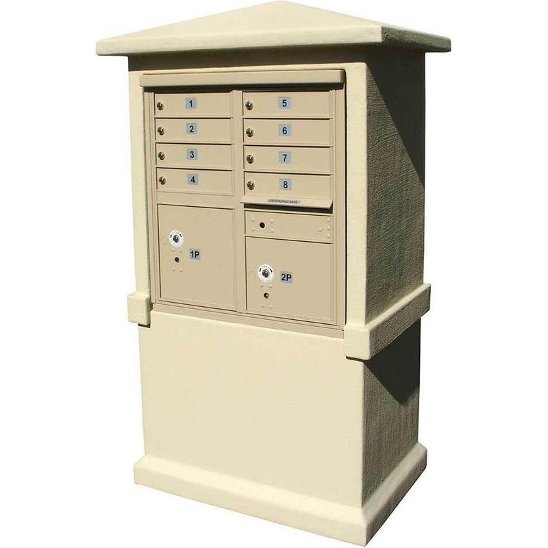 Qualarc Estateview Stucco CBU Mailbox Center