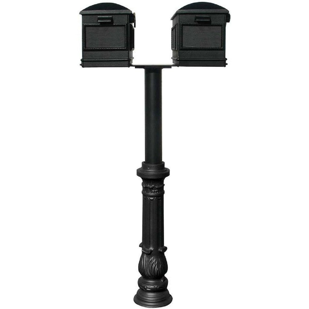 QualArc Hanford TWIN Residential Mailbox Post System Cast Aluminum
