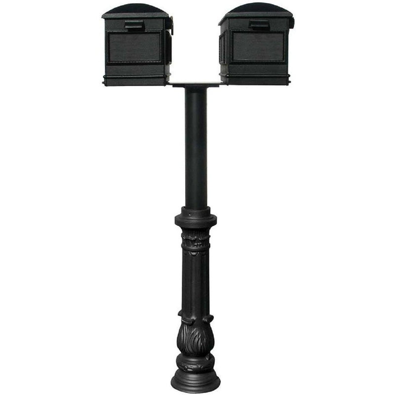 QualArc Hanford TWIN Residential Mailbox Post System Cast Aluminum