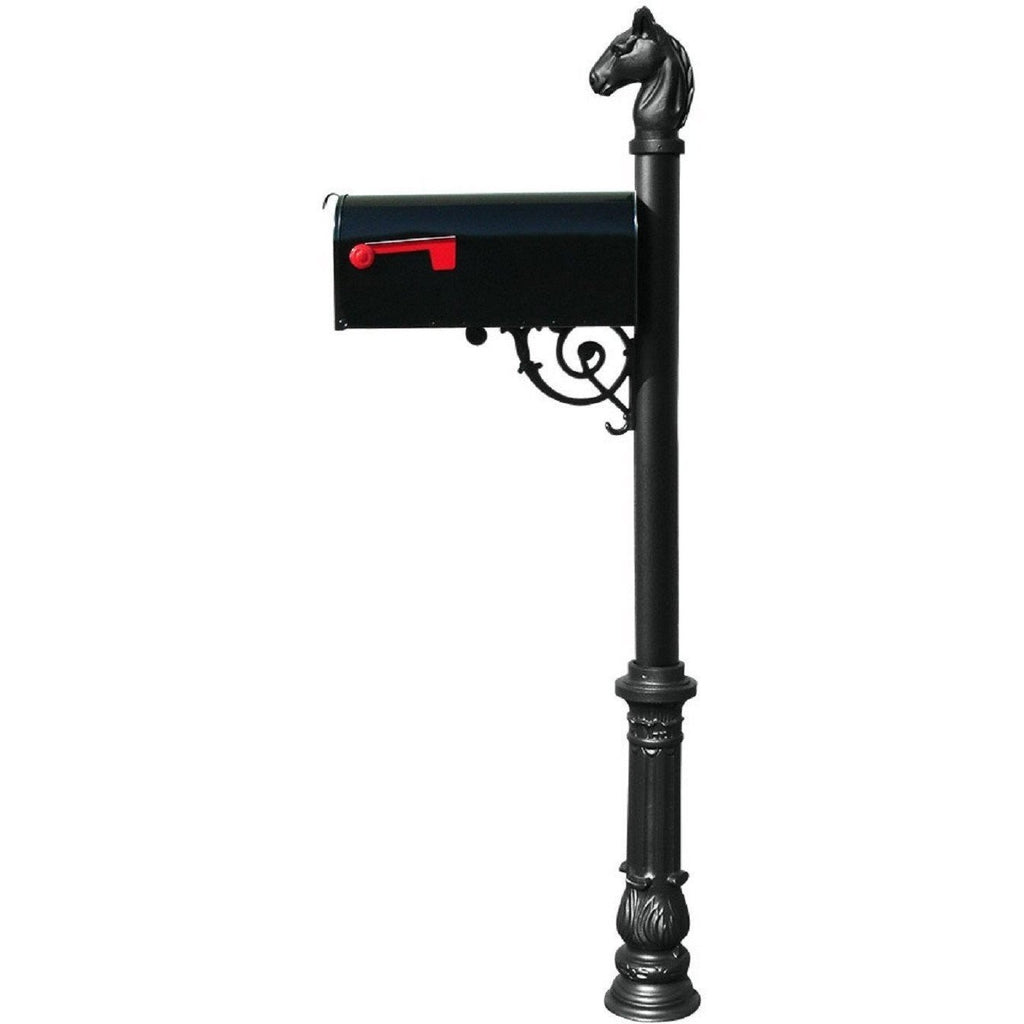 QualArc Lewiston Equine Post E1 Economy Mailbox Cast Aluminum