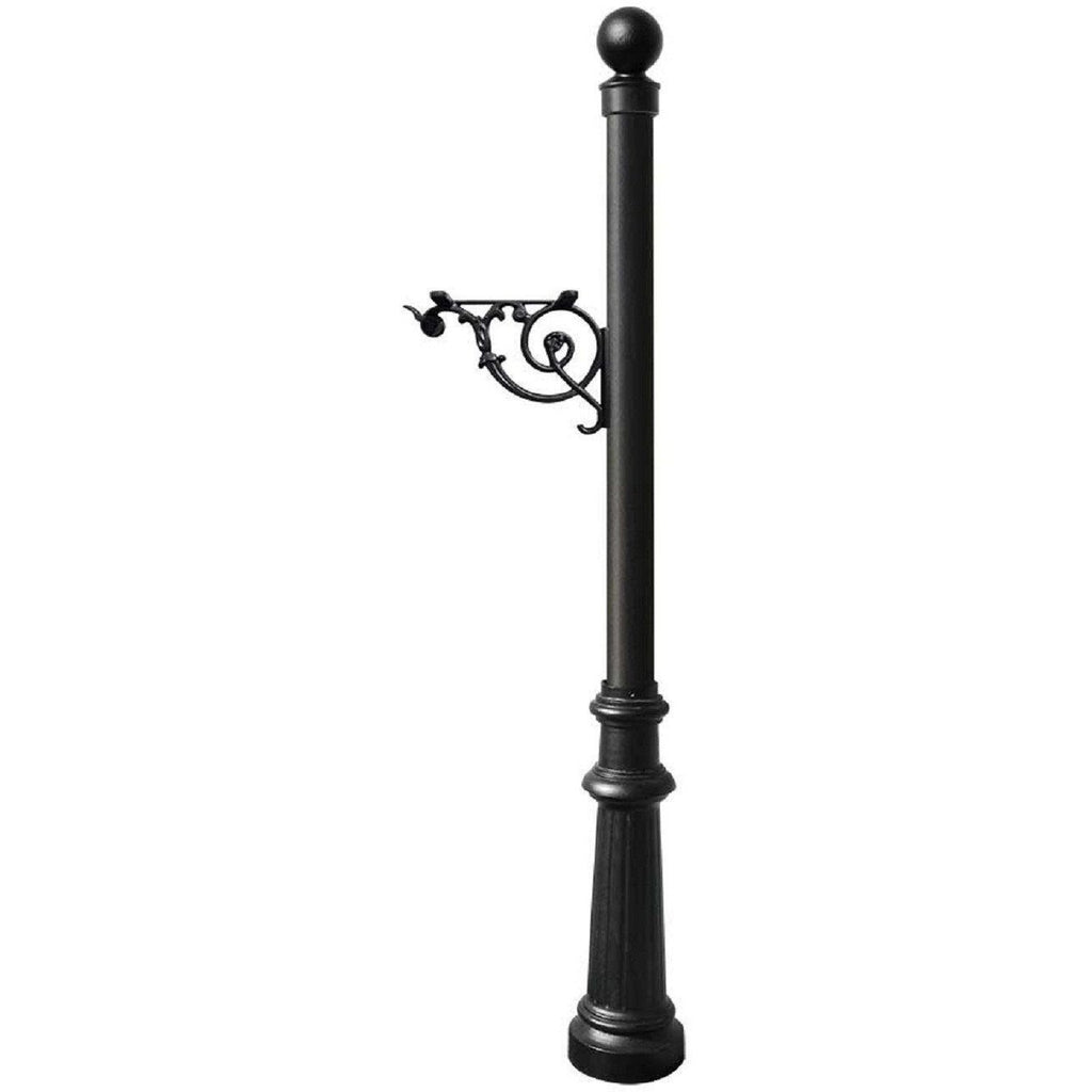 QualArc Lewiston Decorative Mailbox Post Only Cast Aluminum