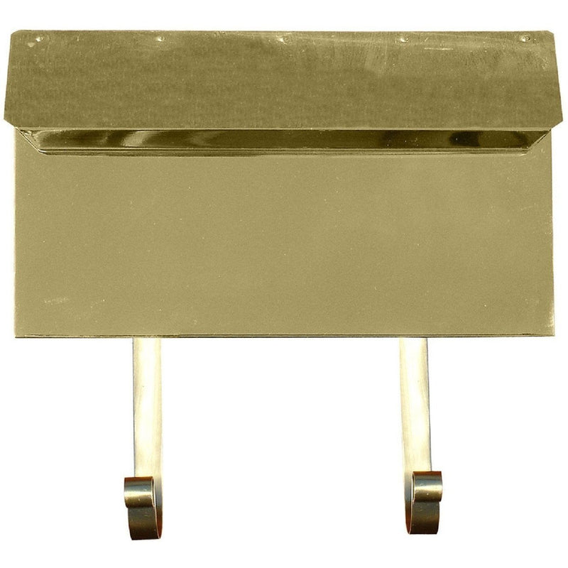 QualArc Provincial Horizontal Wall Mount Collection Brass Mailbox