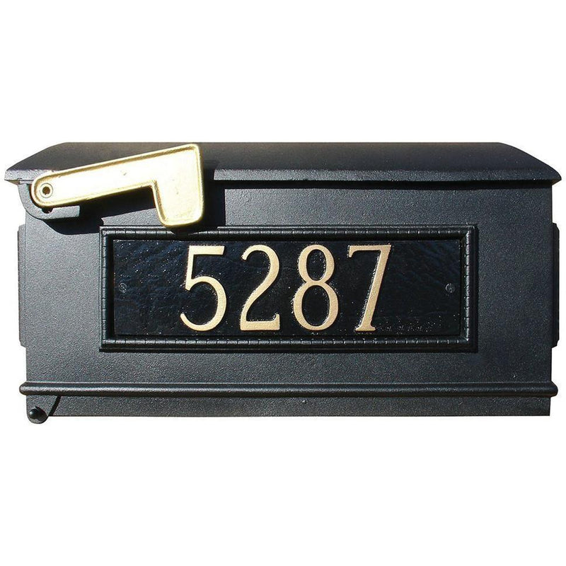 QualArc Personalized Lewiston Mailbox with Custom Address Plates or Fleur De Lis