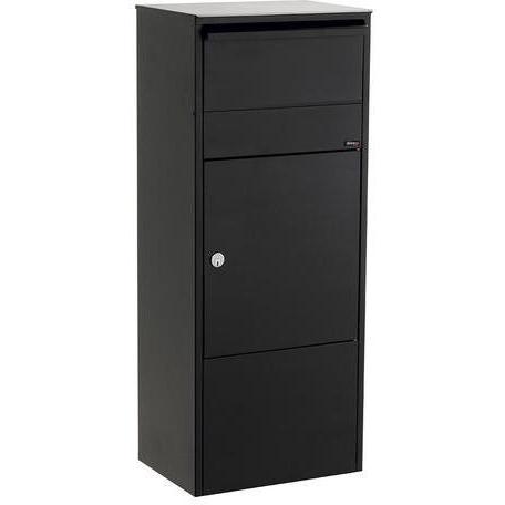 Qualarc ALX-800-BK Allux Steel Locking Mail Parcel Box - Black