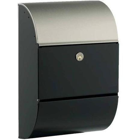 Qualarc ALX-3000-BS Allux 3000 Locking Mailbox - Black with Steel