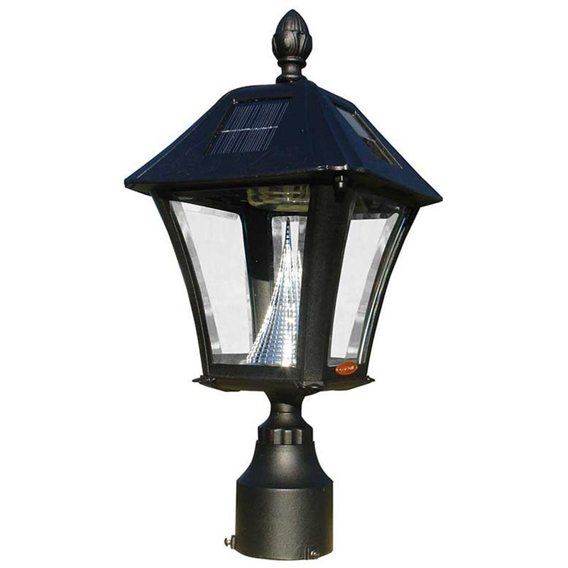 QualArc Bayview Post Mounted Solar Lamp in Black