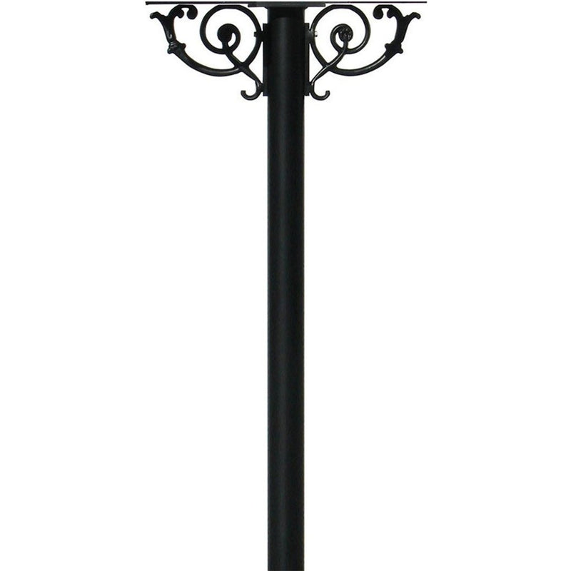 QualArc Hanford TWIN Mailbox Post System with Scroll Supports