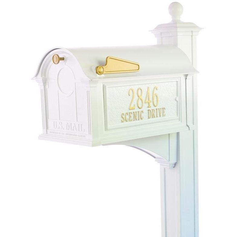 White Hall Balmoral Mailbox Side Plaques, Post Package