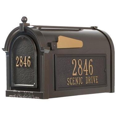 White Hall Capitol Mailbox Side Plaques and Door Plaque Package