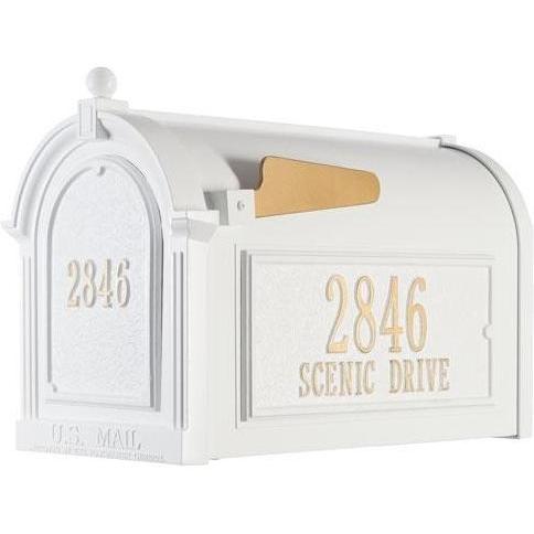 White Hall Capitol Mailbox Side Plaques and Door Plaque Package