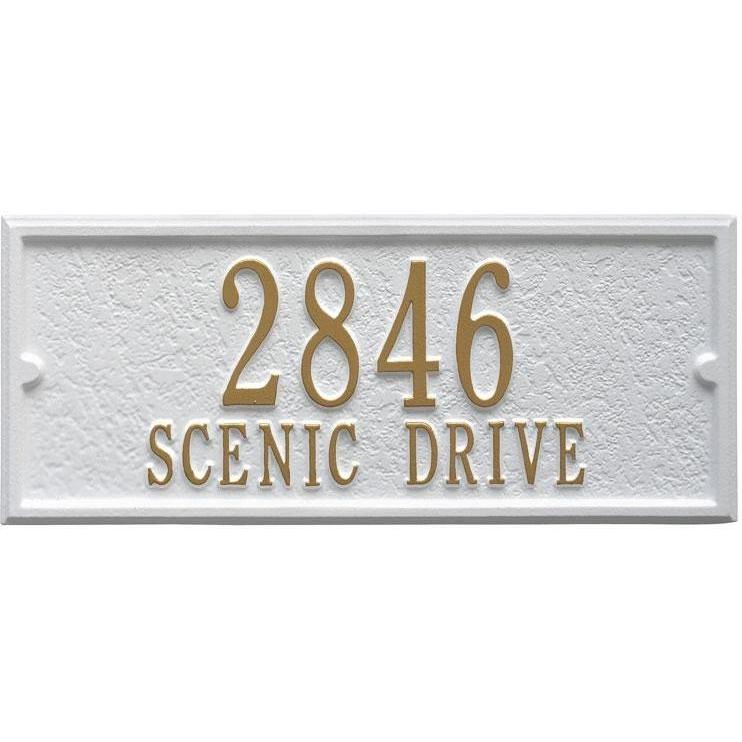 White Hall Personalized Side Plaque