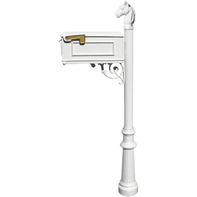 QualArc Lewiston Mailbox with Post Cast Aluminum