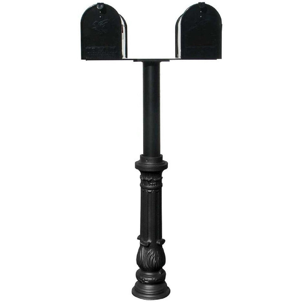 QualArc Hanford TWIN Residential Mailbox Post System Cast Aluminum