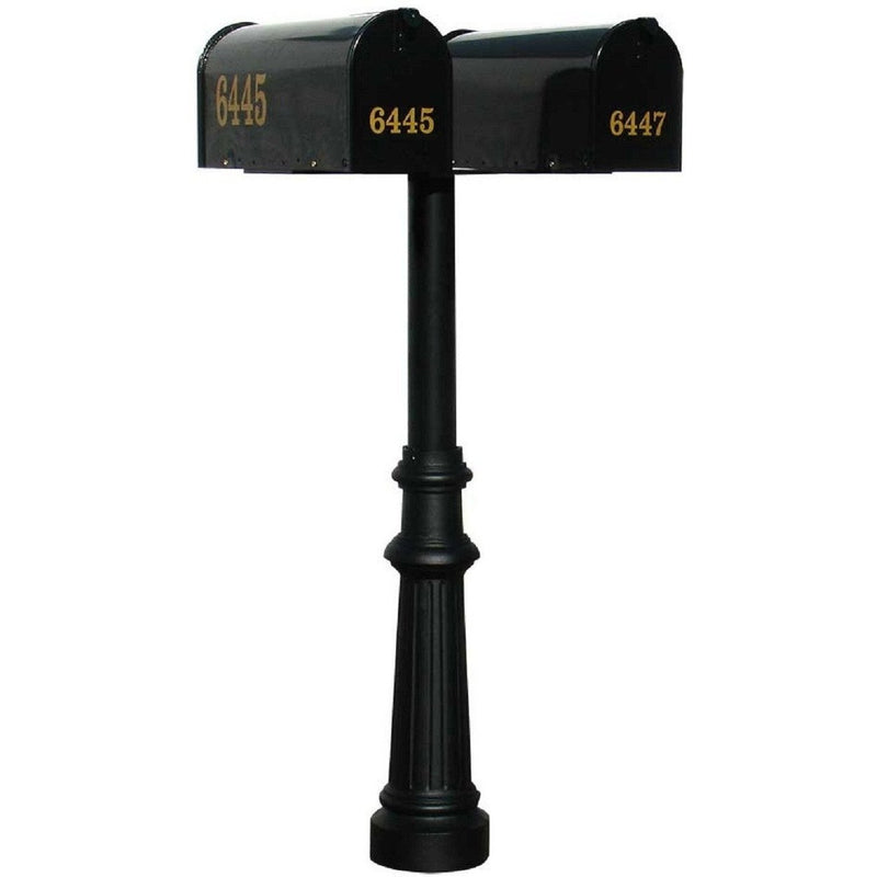 QualArc Hanford TWIN Residential Mailbox Post System Cast Aluminum