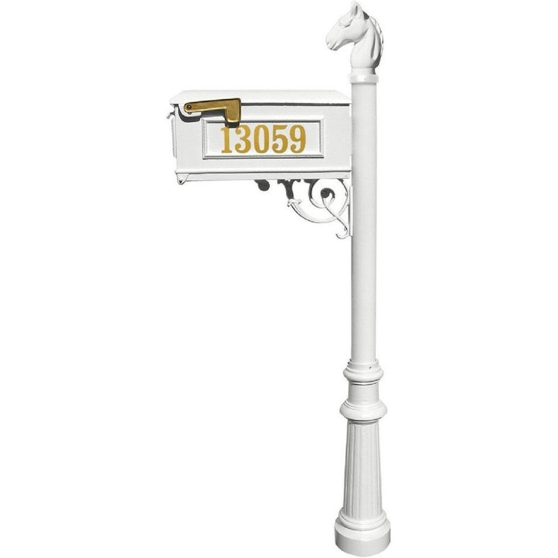 QualArc Lewiston Equine Mailbox with Post Cast Aluminum