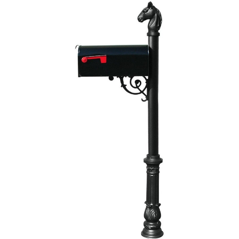 QualArc Lewiston Equine Post E1 Economy Mailbox Cast Aluminum