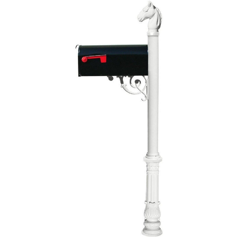 QualArc Lewiston Equine Post E1 Economy Mailbox Cast Aluminum