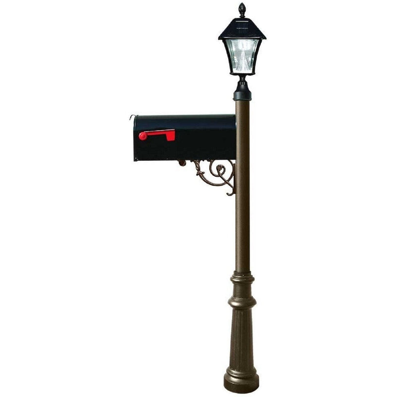 QualArc Lewiston Post Economy Mailbox Galvanized Metal