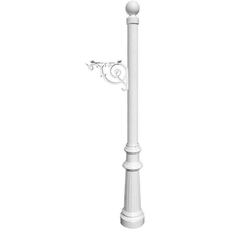QualArc Lewiston Decorative Mailbox Post Only Cast Aluminum