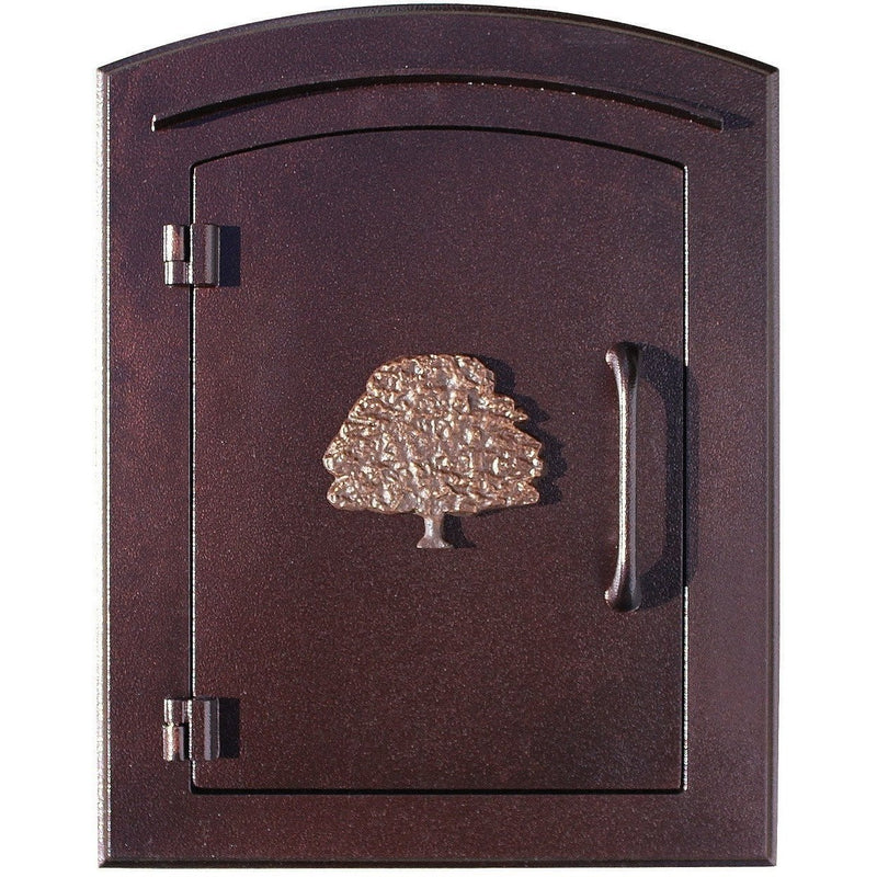 QualArc Manchester Non-Locking Column Mount Mailbox Cast Aluminum
