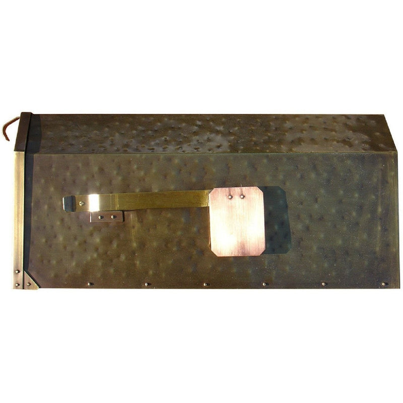 QualArc Provincial Collection Brass Post Mount Mailbox