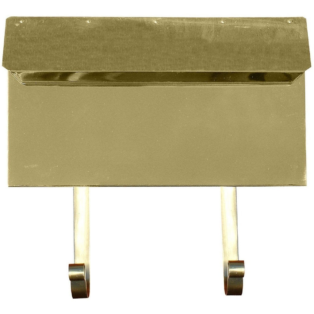 QualArc Provincial Horizontal Wall Mount Collection Brass Mailbox