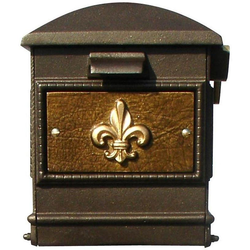 QualArc Personalized Lewiston Mailbox with Custom Address Plates or Fleur De Lis
