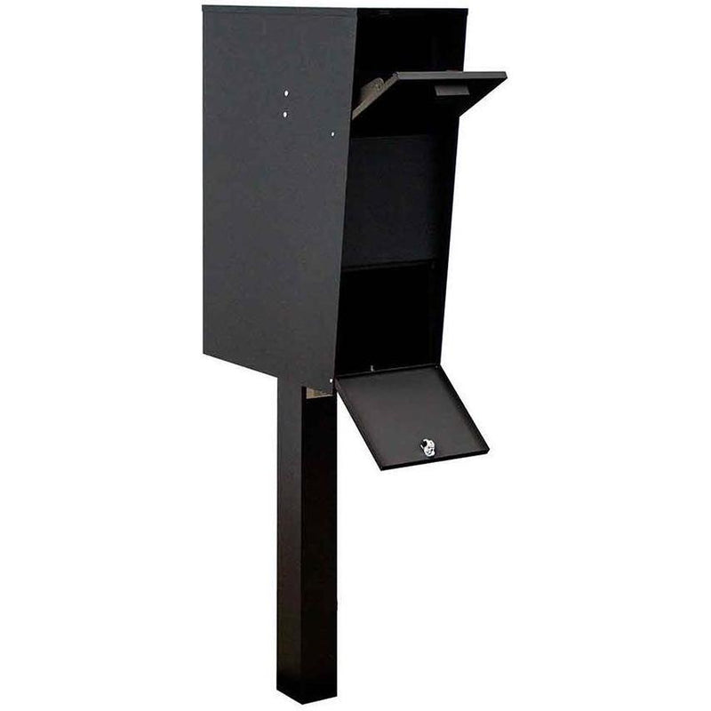 QualArc Vacation Locking Post Mount Mailbox and Post Combination