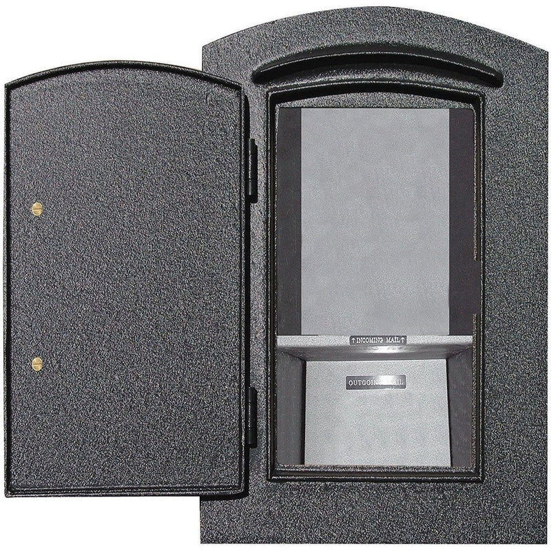 Qualarc Manchester Security Drop Chute Mailbox Decorative Pineapple Door Logo Faceplate