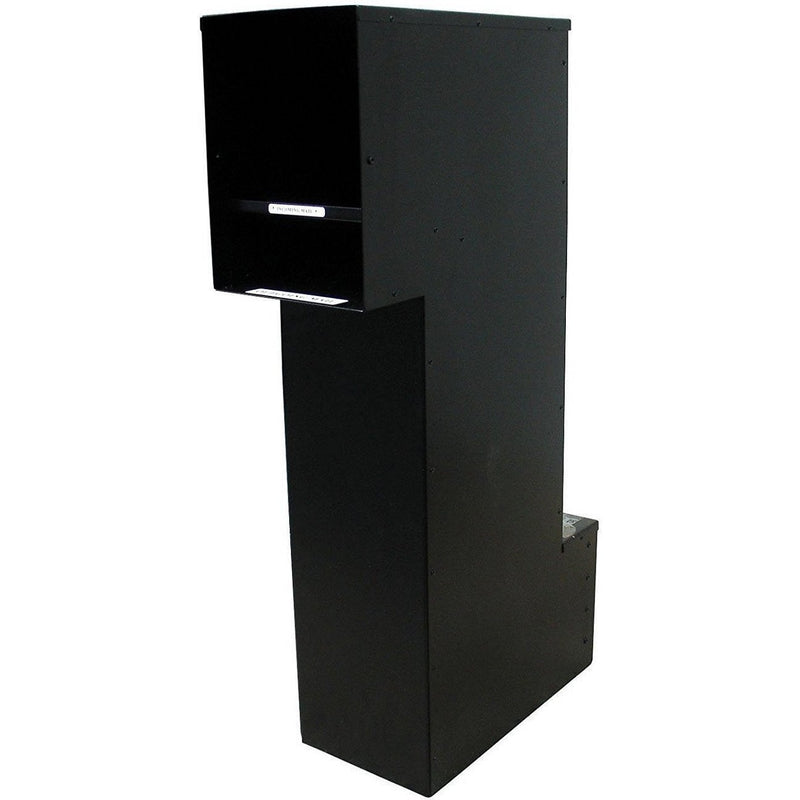 Qualarc Manchester Security Drop Chute Mailbox Decorative Fleur De Lis Door Logo Faceplate