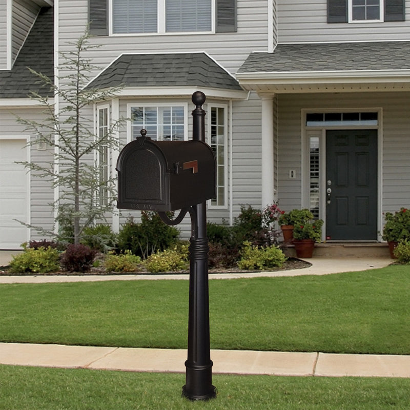 Special Lite Berkshire Curbside Mailbox with Ashland Mailbox Post Unit