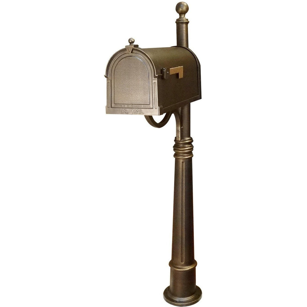 Special Lite Berkshire Curbside Mailbox with Ashland Mailbox Post Unit