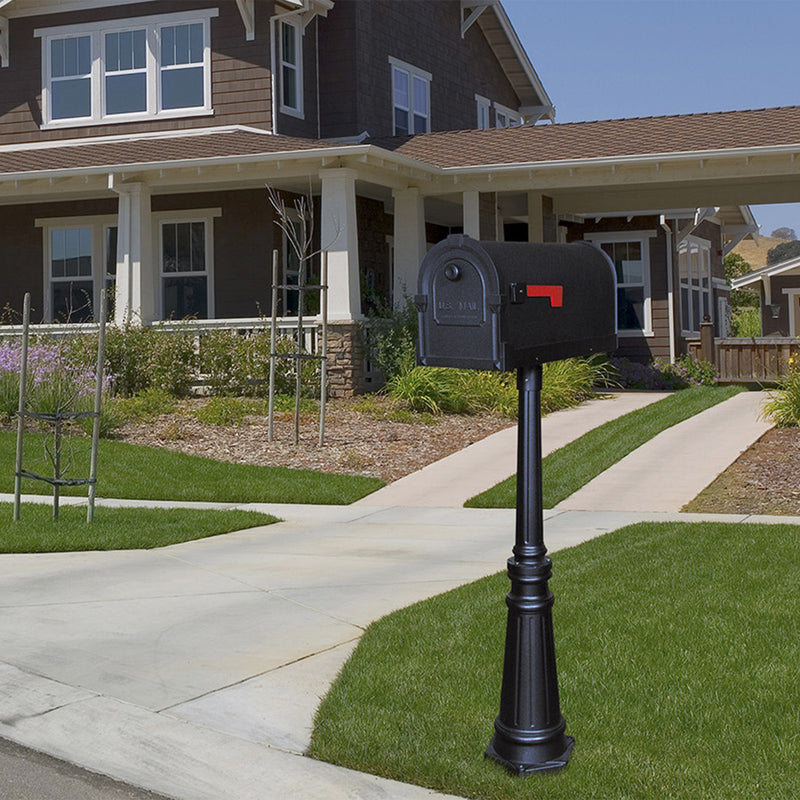 Special Lite Savannah Curbside Mailbox with Tacoma Mailbox Post Unit