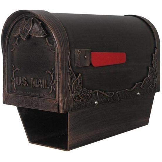 Special Lite Products Floral Curbside Mailbox with Paper Tube
