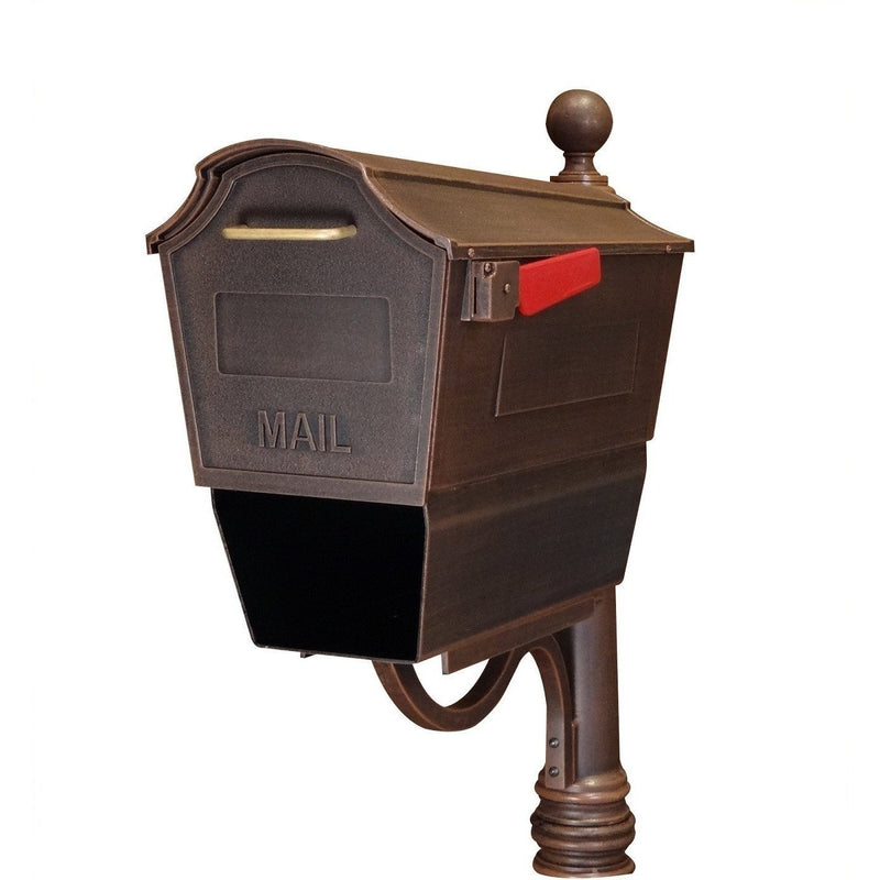 Special Lite Products Town Square Curbside Mailbox with Paper Tube
