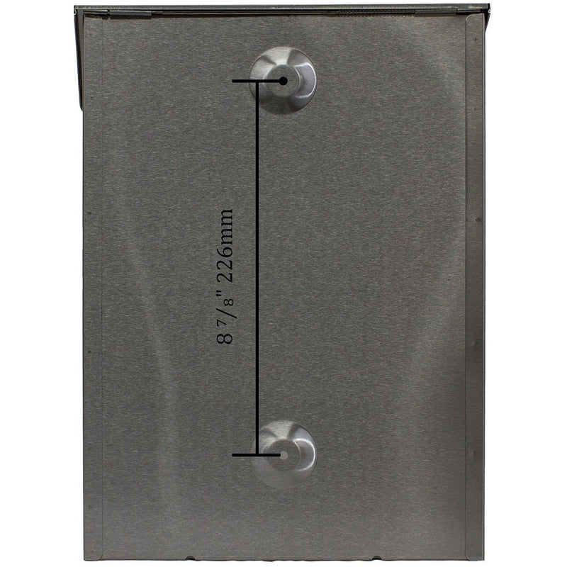 QualArc Winfield Metros Wall Mount Mailbox Stainless Steel