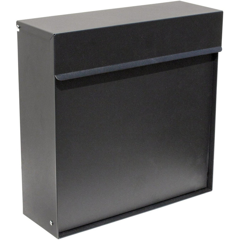 QualArc Winfield Covina Locking Wall Mount Black Mailbox