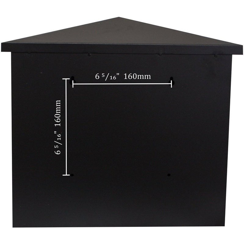 QualArc Summit Wall Mount Locking Mailbox Black