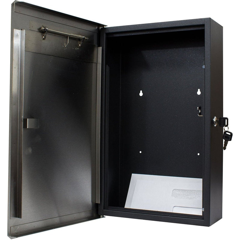 QualArc Winfield Verse Wall Mount Locking Mailbox Stainless