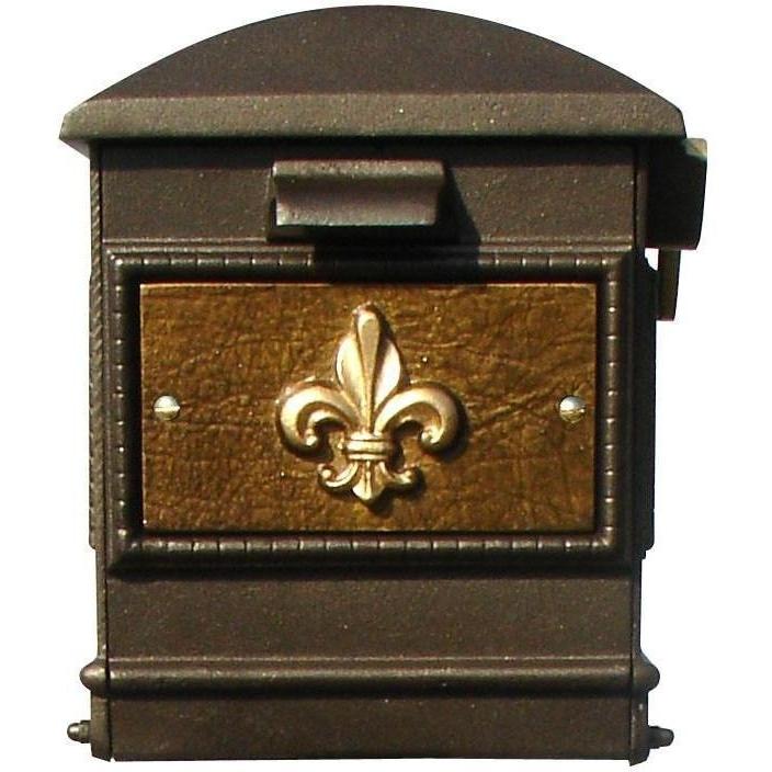 QualArc Personalized Lewiston Complete Mailbox Ornate Base & Pineapple
