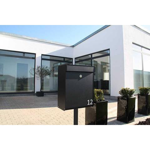 Qualarc ALX-GRM-BK Allux Grandform Locking Mailbox - Black