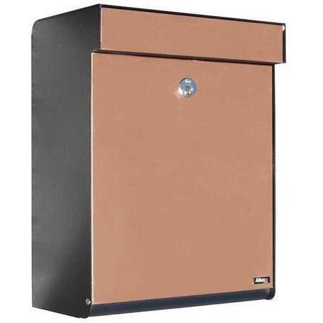 Qualarc ALX-GRM-BC Allux Grandform Locking Mailbox - Black/Copper