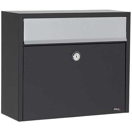 Qualarc ALX-LT150-BK Allux Rectangular Locking Mailbox - Black