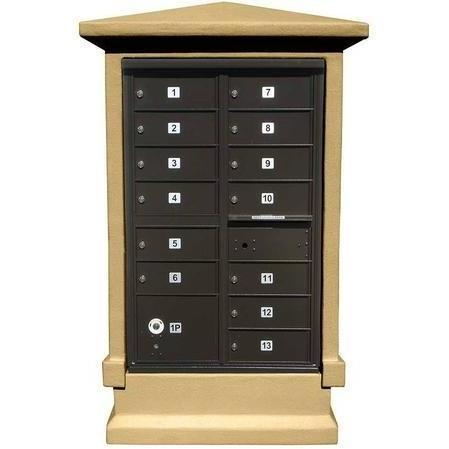 Qualarc EVMC-SHRT Estateview Stucco Cap and Pedestal