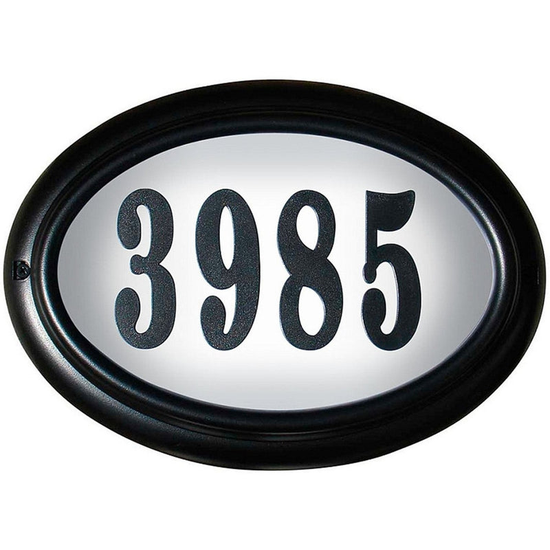 QualArc Edgewood LED Lighted Oval Address Plaque