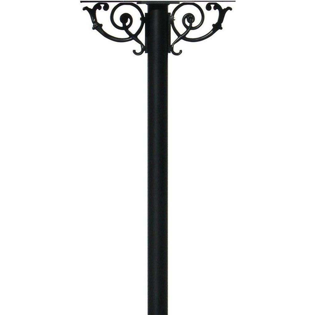 QualArc Hanford TWIN Mailbox Post System with Scroll Supports