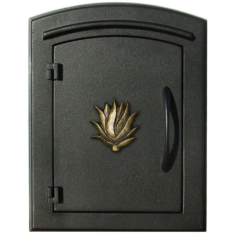 Qualarc Manchester Security Drop Chute Mailbox Decorative Agave Door Logo Faceplate