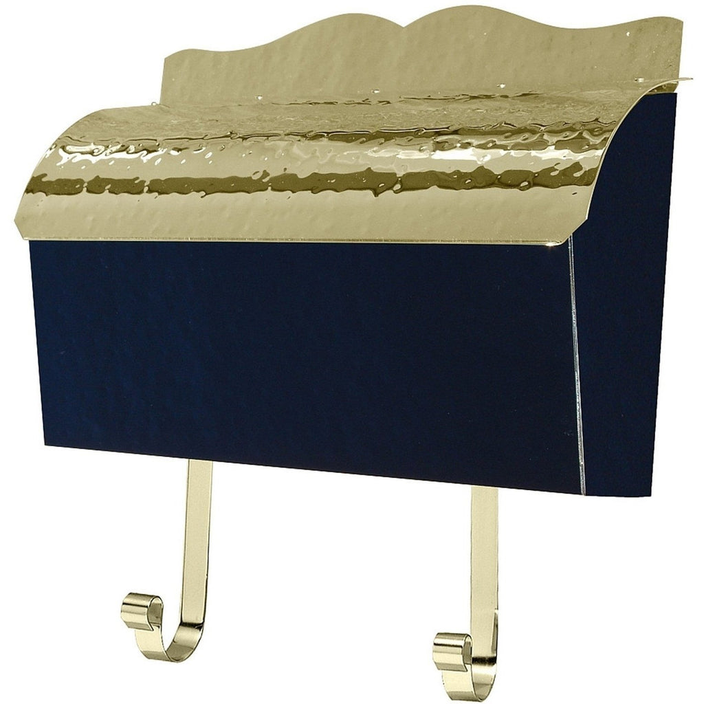 QualArc Provincial MB900 Collection Brass Mailbox, Wall Mount - Hammered Black