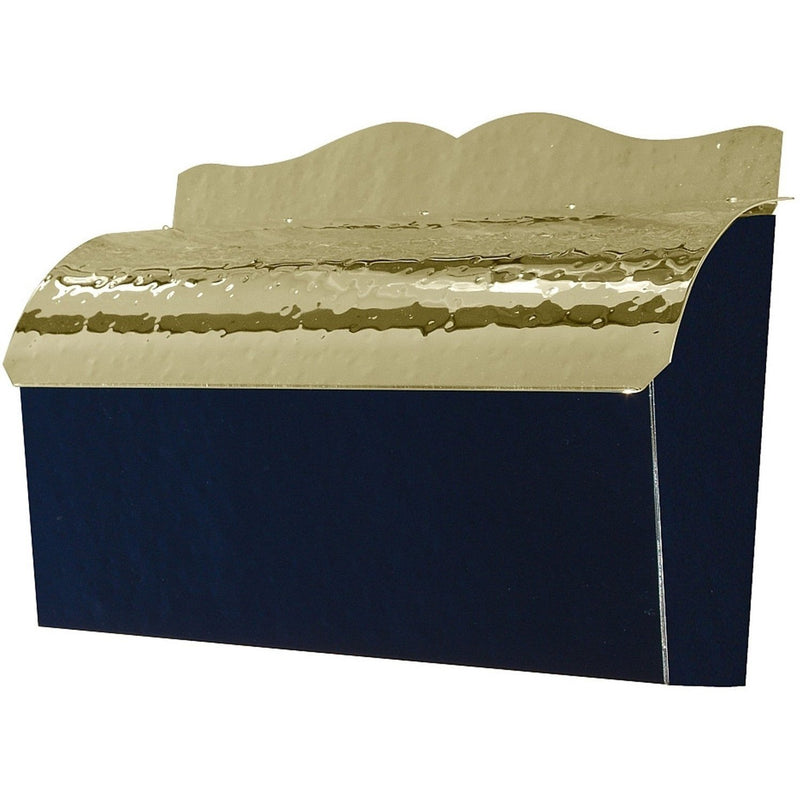 QualArc Provincial MB900 Collection Brass Mailbox, Wall Mount - Hammered Black