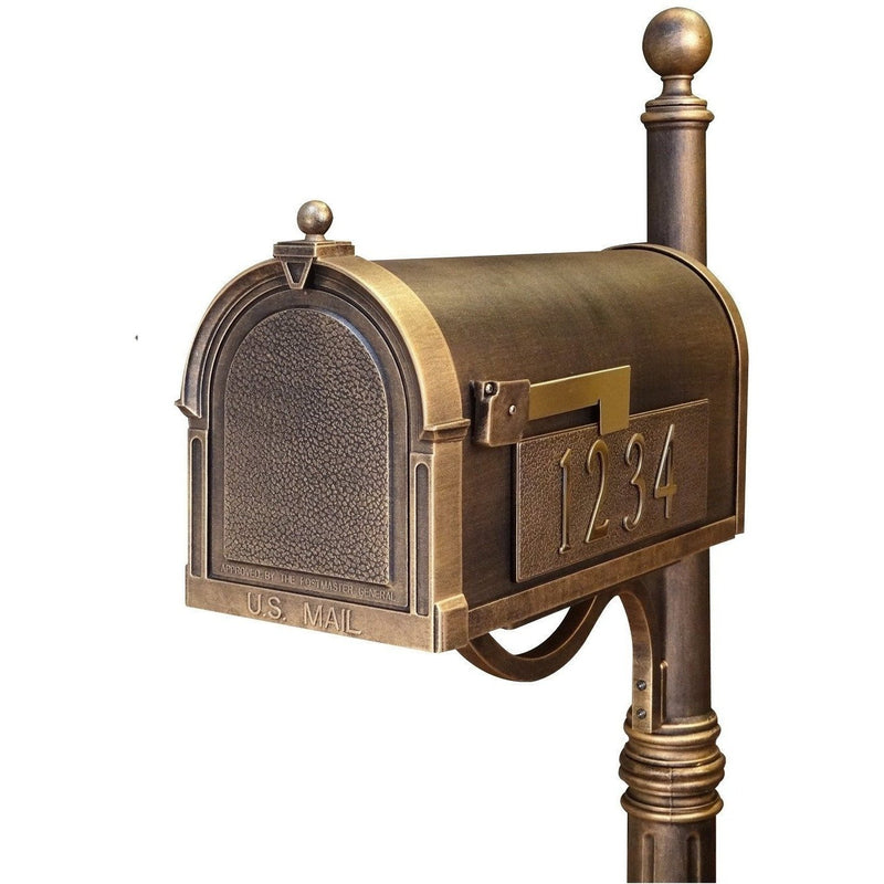 Special Lite Products Berkshire Curbside Mailbox with Side Numbers